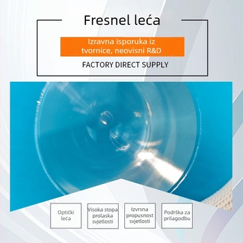 Fresnel leća za fokus – plosna Fresnel leća s laserskim rezom, marka Fanco