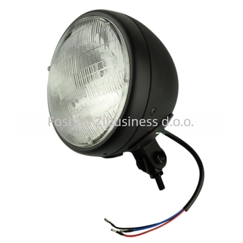 Prednja svjetiljka za električna vozila i bicikle – retro dizajn, 12V, snaga 55, kućište od odljevane aluminijske legure i staklena leća, model Flying