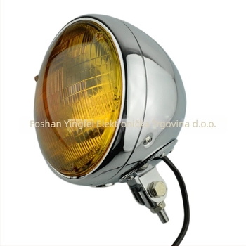 Prednja svjetiljka za električna vozila i bicikle – retro dizajn, 12V, snaga 55, kućište od odljevane aluminijske legure i staklena leća, model Flying