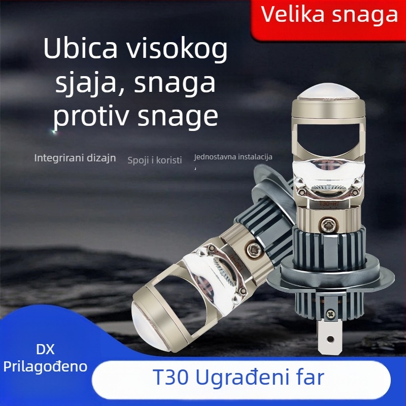Dixiang T30 LED prednja svjetla s fisheye lećom - Plug-In, 60W, 9-36V, CSP3570, 5000-8000lm, IP68