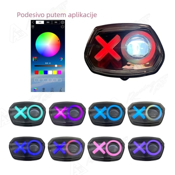 Vespa 150 LED leća prednjeg svjetla, aluminij+PC konstrukcija, 24V, LED izvor, kompatibilno s Vespa 150