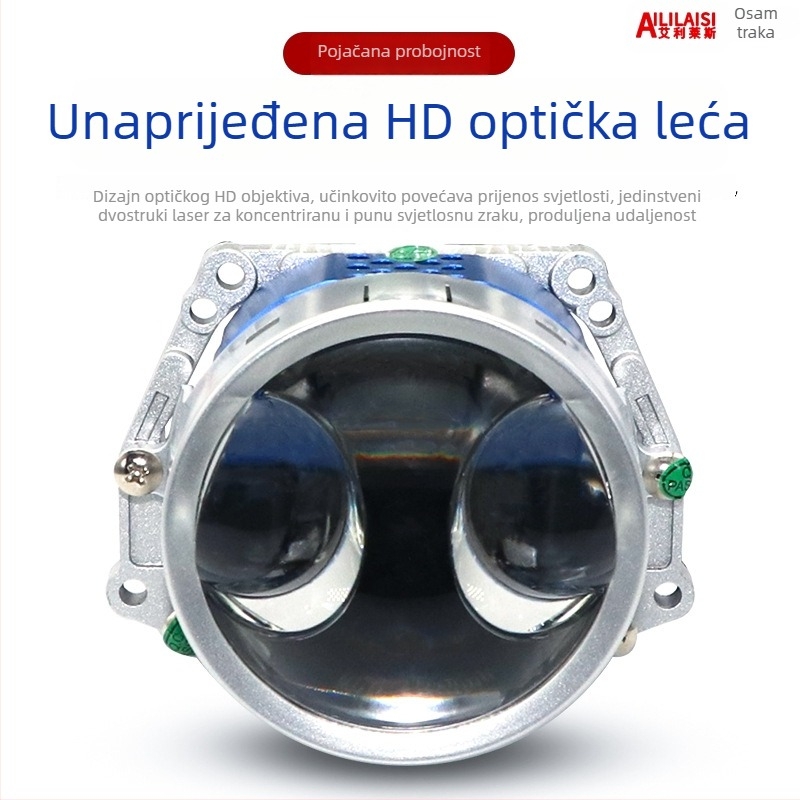 Set LED prednjih svjetala za auto s dvostrukom lećom i dvostrukim snopom, univerzalna kompatibilnost, 105W, 12V, 50.000h