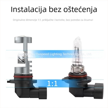 Automobilska LED svjetla s lećom, modeli H7/H11/9005/9006, 25W, 12V, aluminij, IP65, 50.000 sati