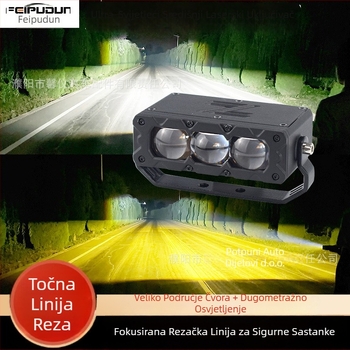 LED reflektor s tri leće, dvostruko osvjetljenje - 70W, 12V, IP68, 6000 lm