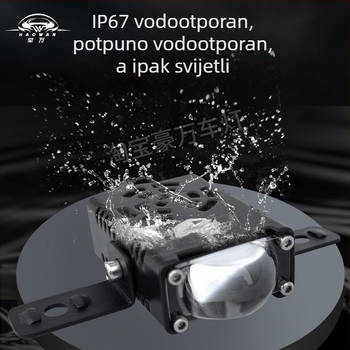 Reflektor za gril automobila i motocikla s 1-inč matricnom lećom, dvobojno žuto-bijelo LED svjetlo