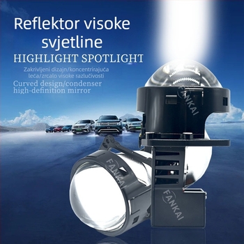 3,0-inčni LED far s dvostrukim lećama, 80W visoke snage, za automobil, integrirana duga i kratka svjetlost