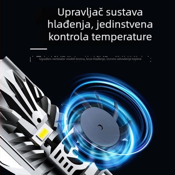 Automobilska LED glavna svjetla s laserskom lećom, integrirani visoki i niski snop, model M01p, 43W, 12V, 12000lm, IP68