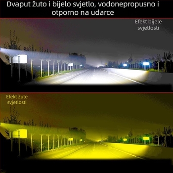 LED reflektor za terenska vozila, četiri leće, snažan snop, vanjsko svjetlo, bez montaže
