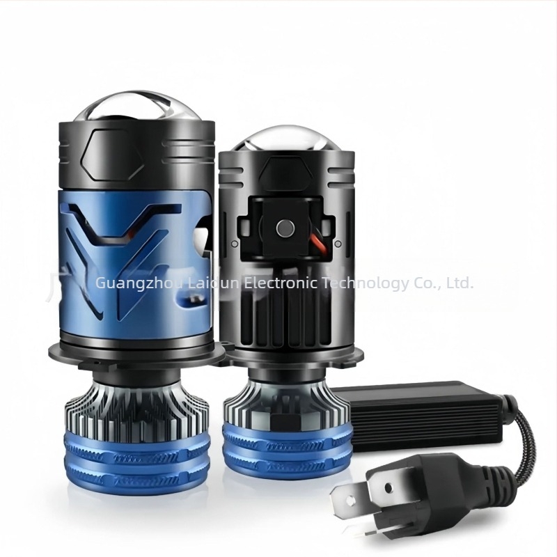 Laidun M01Y H4 LED prednje svjetlo s dvostrukom lećom i fisheye, motor, 75W, visoki i niski snop