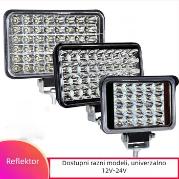 Cree LED reflektor s više LED za kamione, tricikle i motocikle — 216W, 12–24V, kućište od lijevanog aluminija