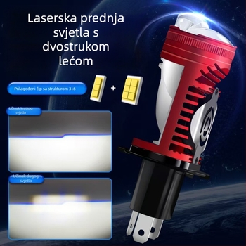Visokoenergetska LED svjetla s lećom za automobile i terenska vozila, univerzalni dvostruki snop, prednje svjetlo