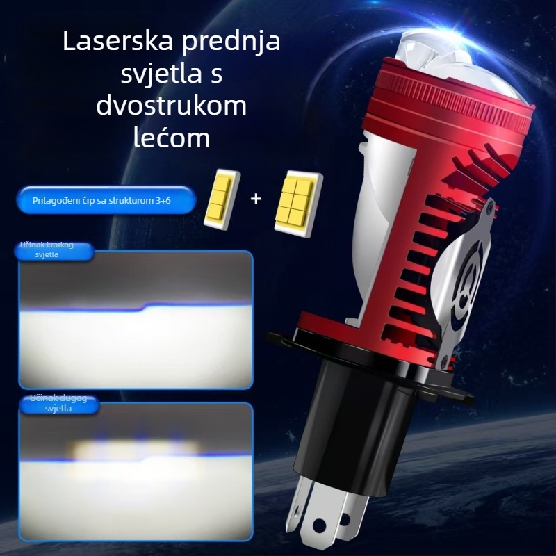 Visokoenergetska LED svjetla s lećom za automobile i terenska vozila, univerzalni dvostruki snop, prednje svjetlo