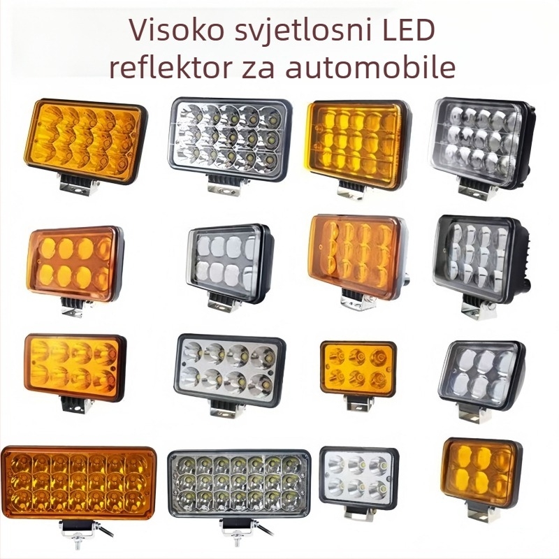 Xiangtai Aurora Visokoučinkoviti LED reflektor 12-24V za inženjerska vozila, viličari i kamioni — prednje svjetlo i magleno svjetlo, IP67, Cree LED, 105W