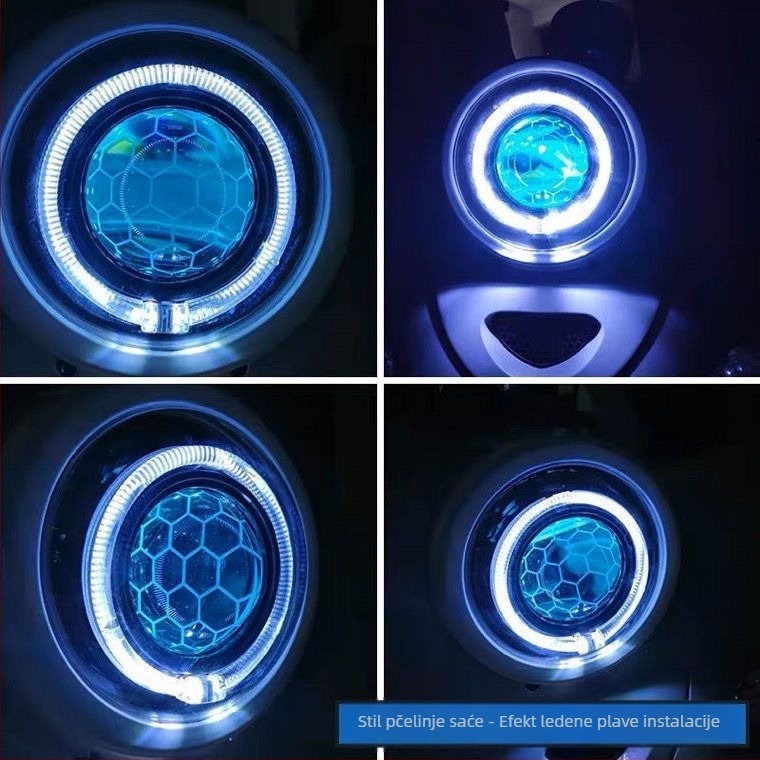 Automobilska LED glavna svjetla s laserom, 85W, upravljanje putem aplikacije, PC kućište, 24V