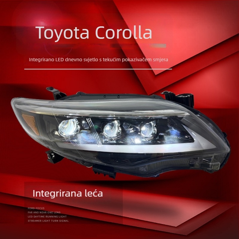 Set konverzije LED dnevnih svjetala i leće pokazivača Toyota Corolla 2011–2013 farova