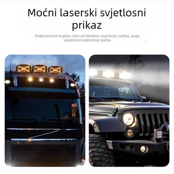 LED svjetla za kamione – visoka snaga, 120W, 12-80V DC, IP67, aluminijska legura kućište/PMMA leća, vijek trajanja 30000 h