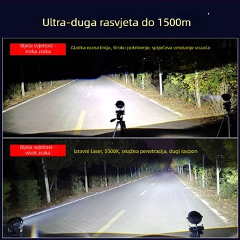 Xinluoer dvostruki fokus laserski far – auto svjetlo s lećom, 60W, 12V, aluminijsko kućište, opće namjene