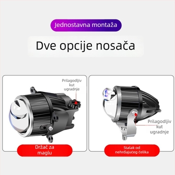 Xinluoer dvostruki fokus laserski far – auto svjetlo s lećom, 60W, 12V, aluminijsko kućište, opće namjene