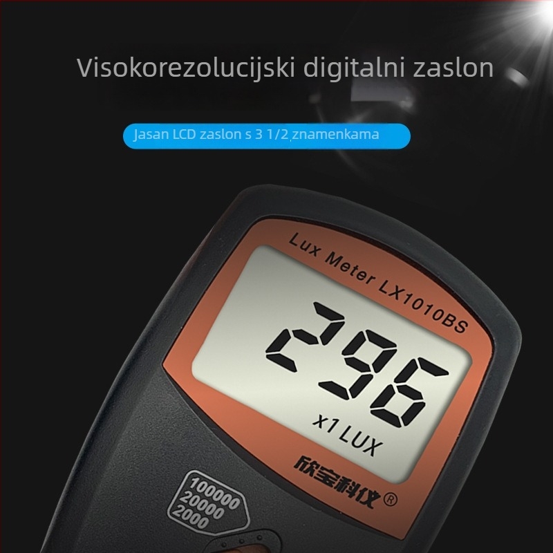 Marka Xinbao; Model LX-1010BS; Luxmetar / Fotometar; Mjerač svjetline LX-1010BS