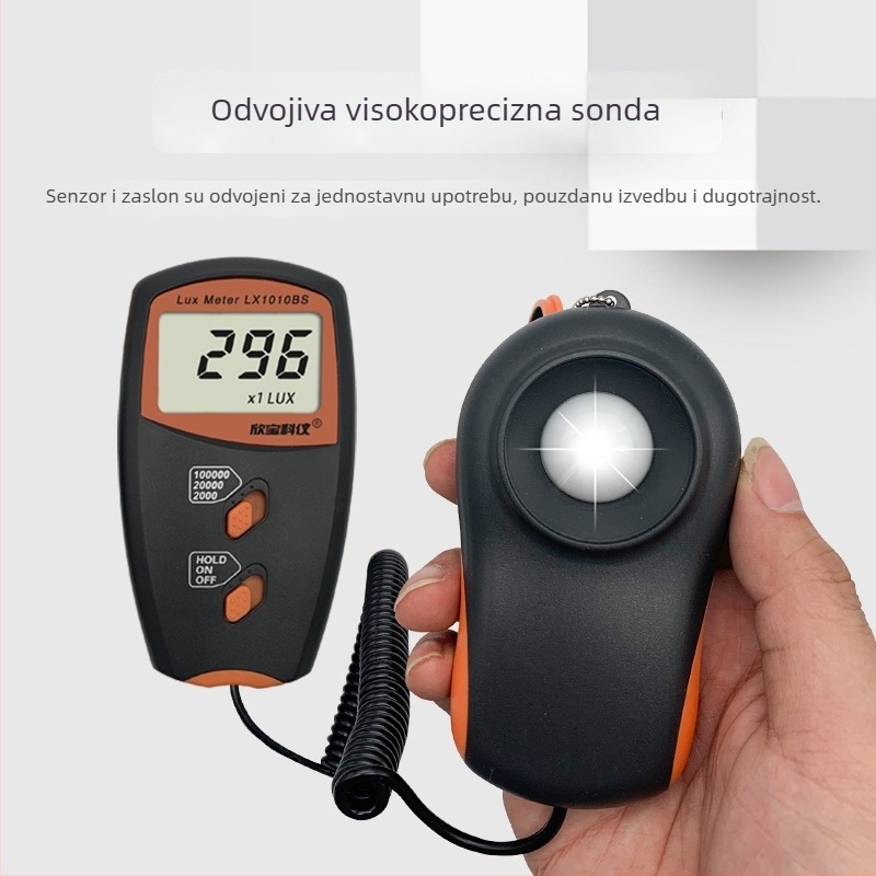Marka Xinbao; Model LX-1010BS; Luxmetar / Fotometar; Mjerač svjetline LX-1010BS
