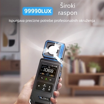 FPM-02 luxmetar visoke preciznosti, profesionalni mjerač osvjetljenja s punim spektrom, Fnirsi