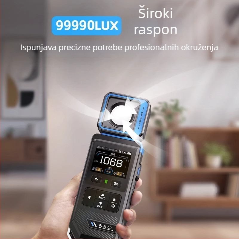 FPM-02 luxmetar visoke preciznosti, profesionalni mjerač osvjetljenja s punim spektrom, Fnirsi