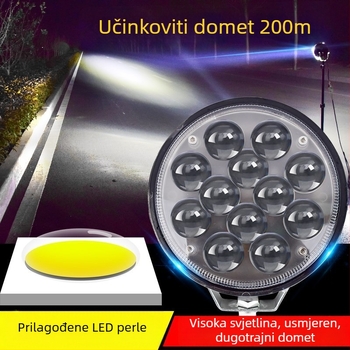 LED svjetlo za vozila, 60W, 12V, 1200lm, kućište od aluminijske legure, PC leća