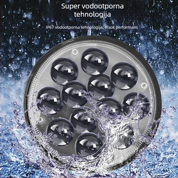 LED svjetlo za vozila, 60W, 12V, 1200lm, kućište od aluminijske legure, PC leća