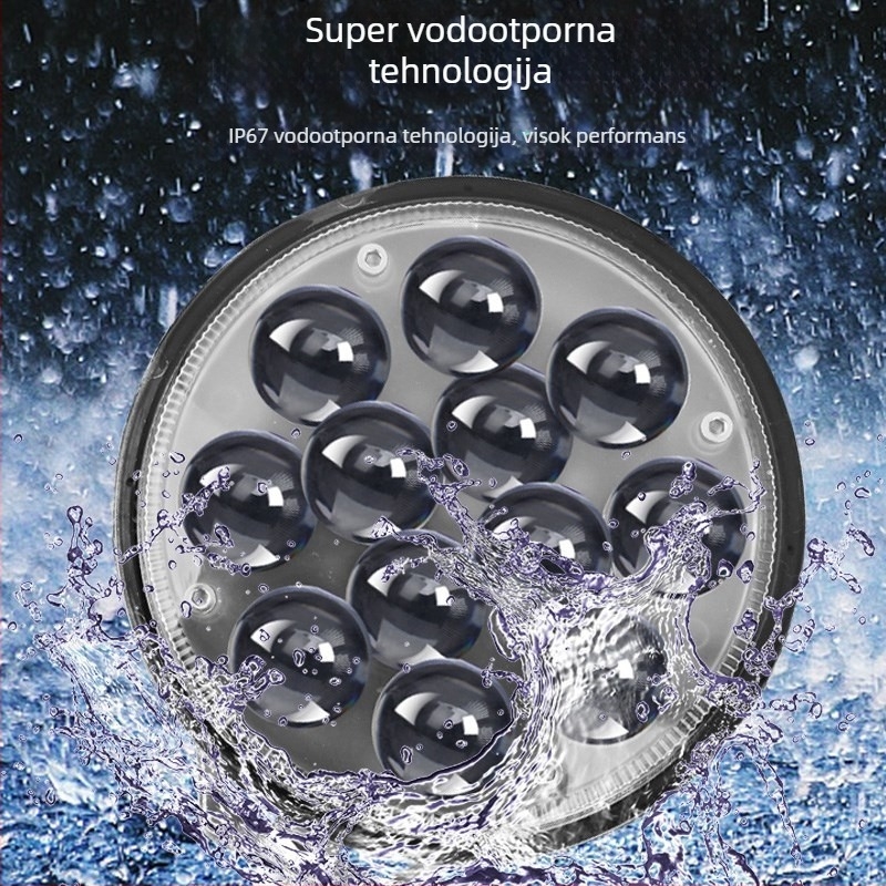 LED svjetlo za vozila, 60W, 12V, 1200lm, kućište od aluminijske legure, PC leća