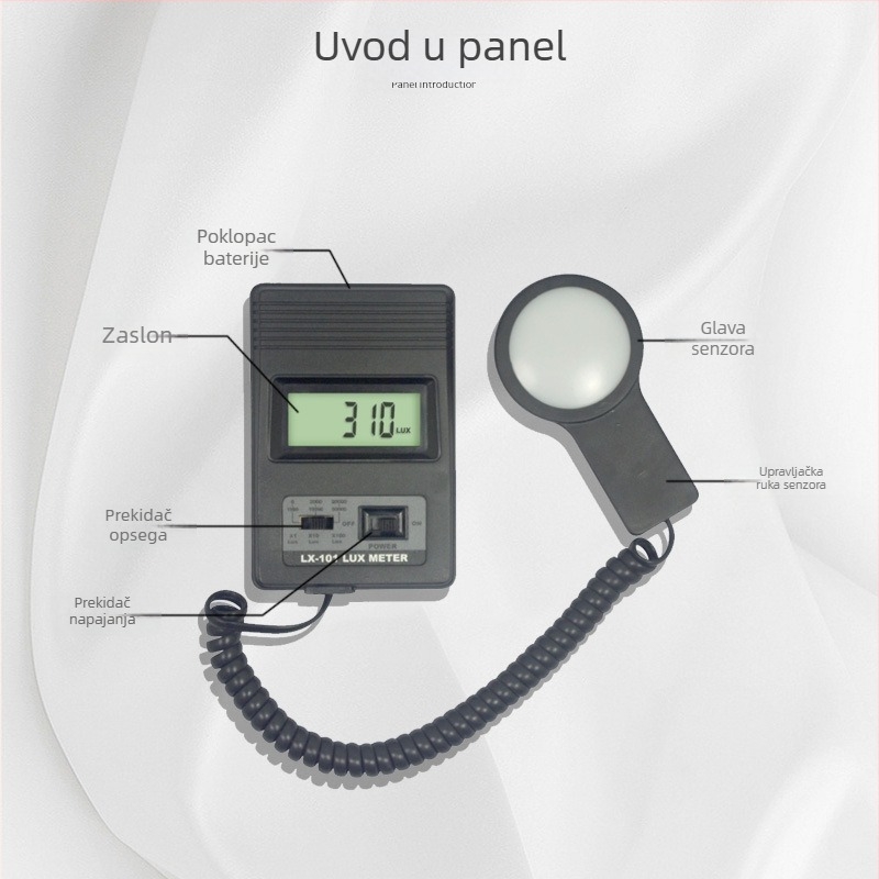 Lantai Lx-101 digitalni luxmetar, podijeljeni tip sa zaslonom
