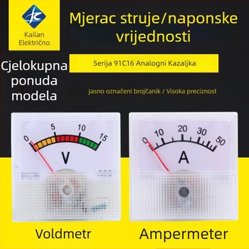 Visokotemperaturni mjerni uređaj za napon i struju s pokaznim ampermetrom, modeli 91L16/91C16