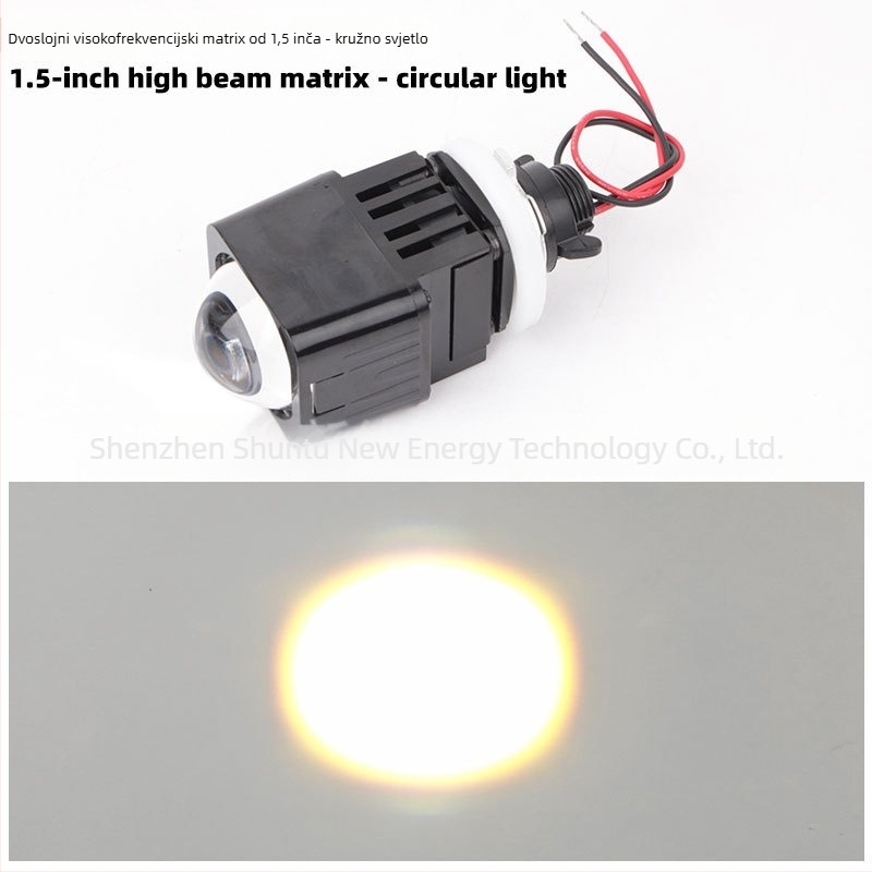 Matrix LED prednji svjetlo za automobile i motocikle s integracijom daleko i blizu, IP67, 55W, 12V, 5000 lm, bifokalna leća