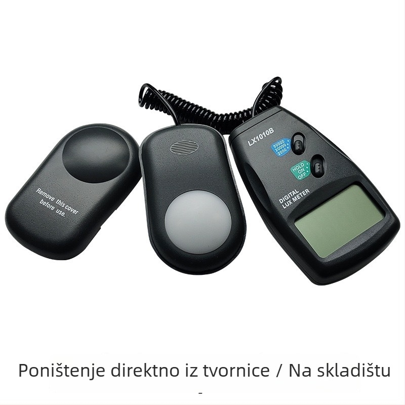 Split-type digitalni fotometar za mjerenje osvjetljenja, LED detektor, model LX1010B, napajanje 9V