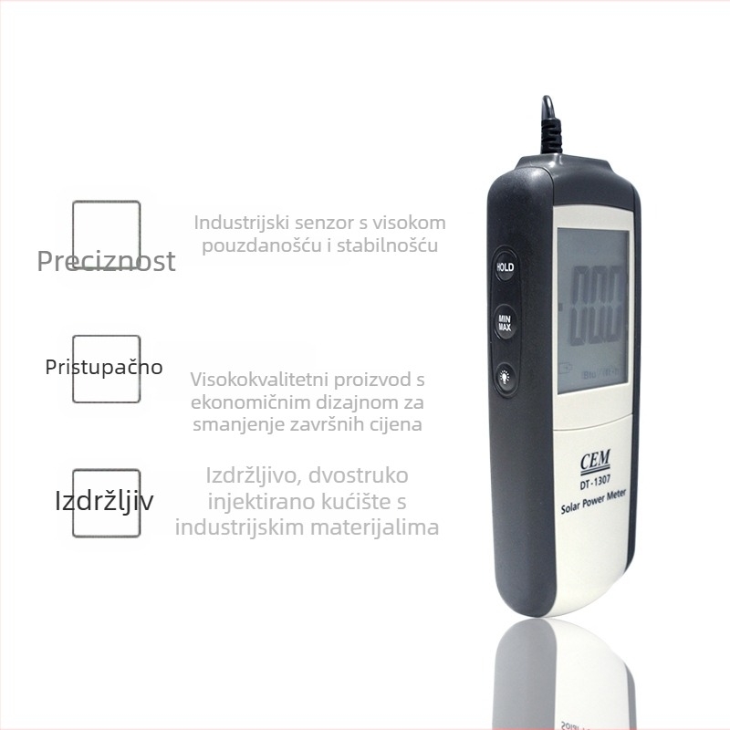 Prijenosni mjerač osvjetljenja DT-1307, Ce marka, prilagodljiv