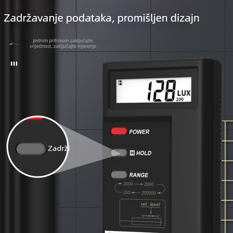 Taishi Tes-1330A/1332A/1334A Digitalni mjerač osvjetljenja Lux/Fc Fotometar