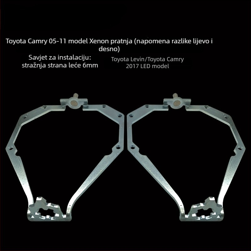 Držač leće farova Toyota Camry – LED dvostruka leća, aluminijska legura, TC-YT-06, kompatibilan s Hella Q5