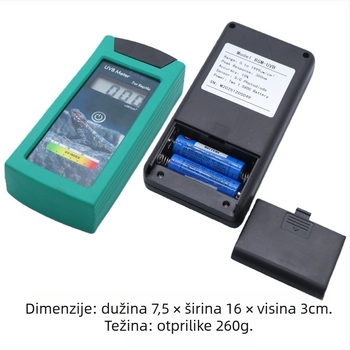 Lingban Visokoprecizan UV testni instrument za reptile UVA/UVB lampe — ultraljubičasti radiometar i mjerač energije