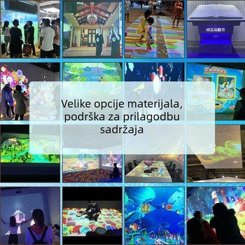 3D holografska AR vanjska interaktivna projekcija za noćnu šetnju parkom – 1080p, 5000 lm, veličina projekcije 600, 220V, energetska učinkovitost I. razred
