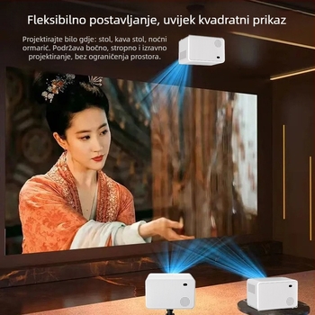 Chigo 1080P prijenosni projektor za kućno kino, svjetlina 5000, projekcija 150 inča, 80W, 3C certifikat 2024200903000235