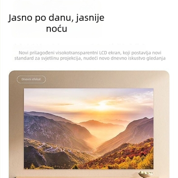 Projektor za spavaću sobu - Ultra HD, mogućnost povezivanja s telefonom, projekcija na zid, za studentski dom
