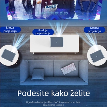 Kućni projektor, 58W, rezolucija 720P (1280x720), svjetlina 5000, razina energetske učinkovitosti: I. razred