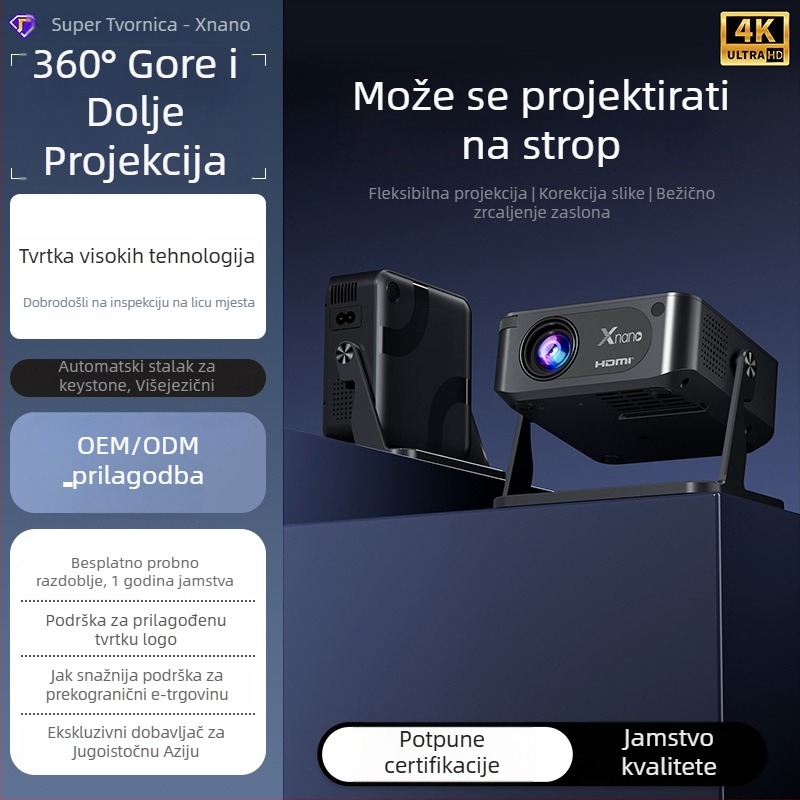 xnano HA109 Prijenosni projektor - LCD, 720P rezolucija, 40W, svjetlina 150