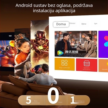 Kućni projektor, 60W, rezolucija 1280x720, 3C certifikat (2024200903003037)