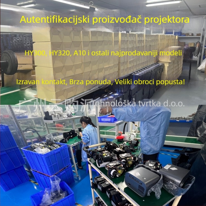 HY300 Kućni projektor 720P (1280x720), 200 ANSI Jasnoća, 60W Snaga, Razina energetske učinkovitosti 1