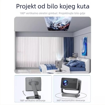 Kućni projektor, 1080P rezolucija, visoka svjetlina, 30W snage (3C certifikat: 2024230903002965)