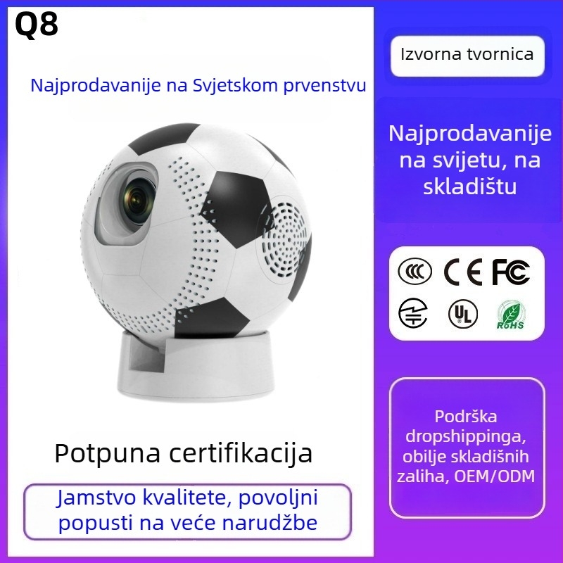 Kućni projektor — 1080p rezolucija, jačina svjetla 170, projekcija do 150 inča, snaga 48W
