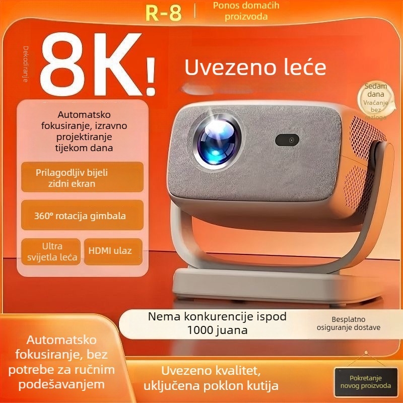 Prijenosni projektor — 1080p (1920x1080), 5000 lm, 80W, 3C certifikat, Energetska klasa I