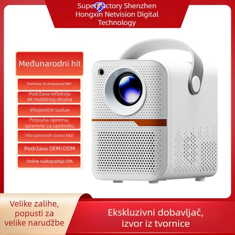 Kućni projektor P10 — rezolucija 1280x720, 250 ANSI, prednja projekcija, omjer bacanja 2,69
