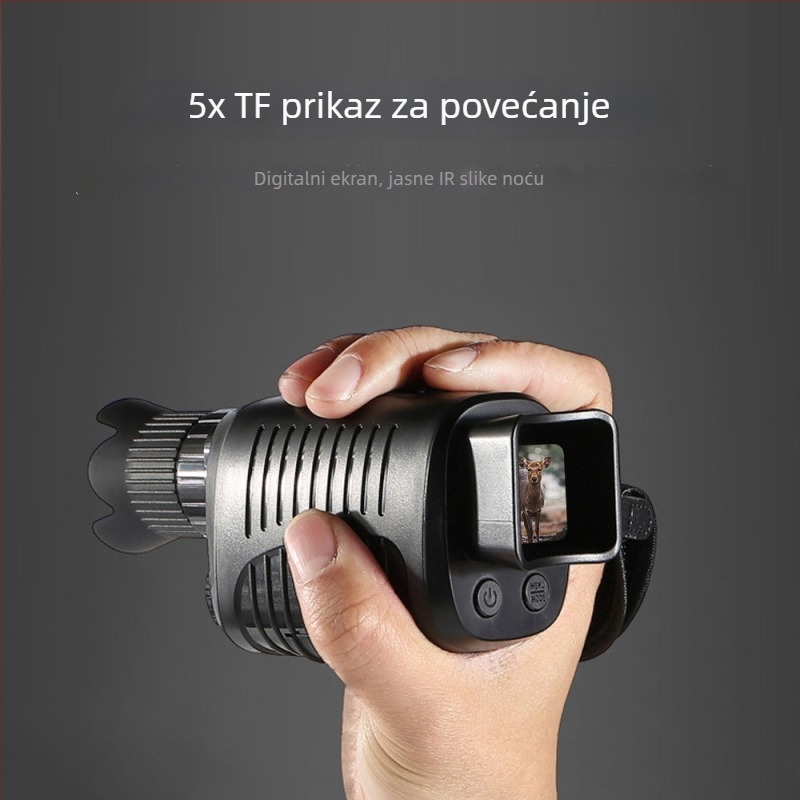 Vanjski monokular s infracrvenim noćnim vidom i digitalnim dnevnim/noćnim načinom rada, 10× povećanje