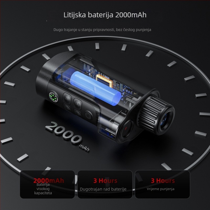 Monokularni uređaj za noćni vid s infracrvenim zrakom, za vanjsku upotrebu, HD digitalni teleskop